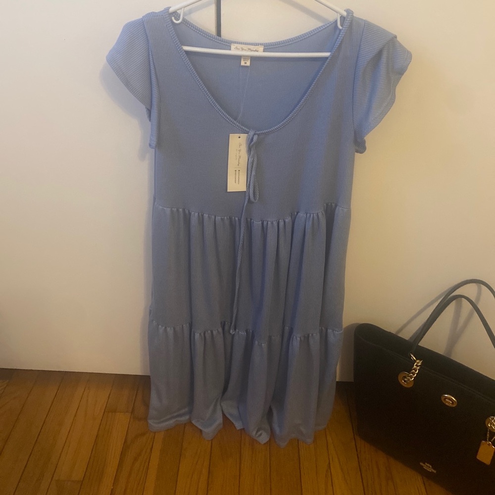 See you Monday Blue Dress